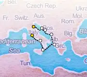 7 Night Ravenna to Rome cruise