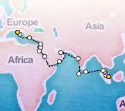 39 Night Singapore to Rome cruise