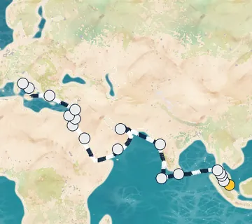 39 Night Singapore to Rome cruise