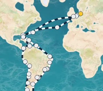 90 Night Hamburg to Hamburg cruise