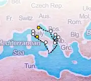 11 Night Ravenna to Rome cruise