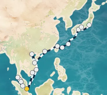 31 Night Singapore to Tokyo cruise