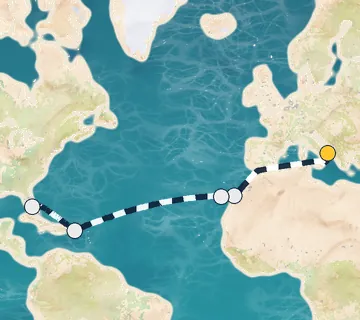 14 Night Taranto to Miami cruise