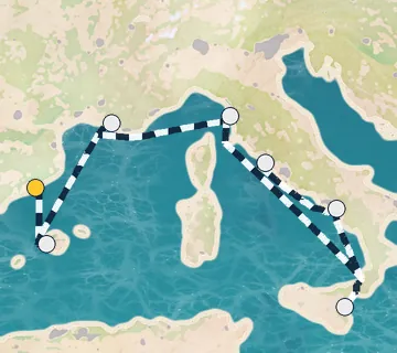 7 Night Barcelona to Rome cruise