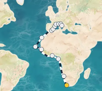 26 Night Cape Town to Rome cruise
