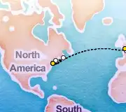 15 Night London to New York cruise