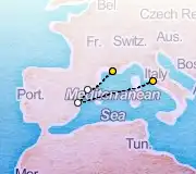 3 Night Rome to Tarragona cruise