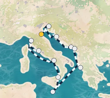 10 Night Ravenna to Rome cruise