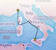 4 Night Palermo to Savona cruise