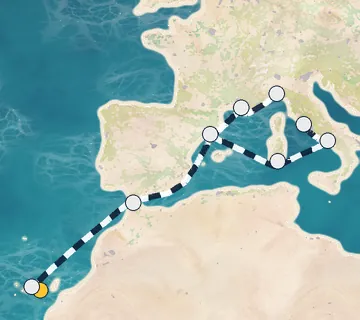 13 Night Las Palmas to Rome cruise