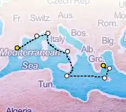 10 Night Barcelona to Athens cruise