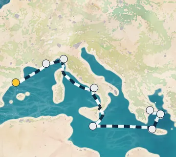 10 Night Barcelona to Athens cruise