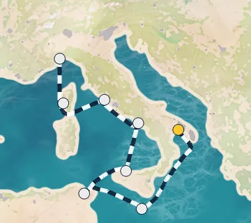 7 Night Taranto to Savona cruise