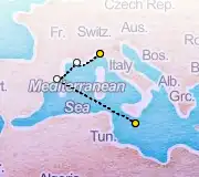 4 Night Valletta to Portofino cruise