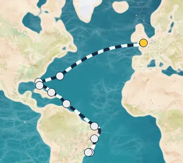 29 Night London to Rio de Janeiro cruise