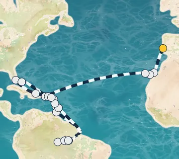40 Night Lisbon to Miami cruise