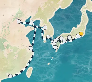 24 Night Tokyo to Hong Kong cruise