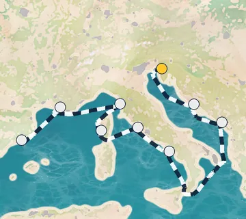 9 Night Trieste to Barcelona cruise