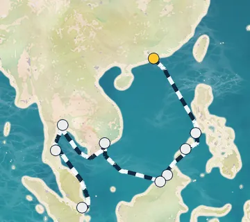 12 Night Hong Kong to Singapore cruise