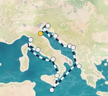 10 Night Ravenna to Rome cruise