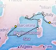 10 Night Barcelona to Rome cruise