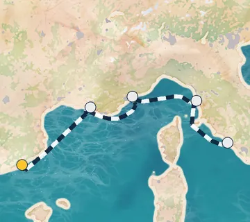 7 Night Barcelona to Rome cruise