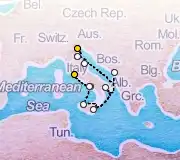 10 Night Venice to Rome cruise