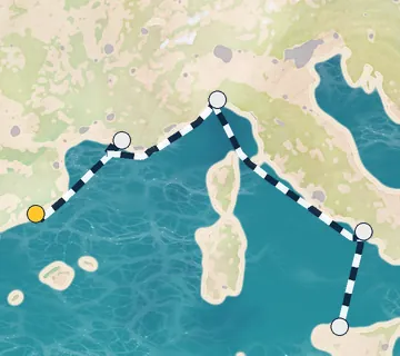 4 Night Barcelona to Palermo cruise