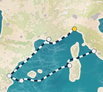 6 Night Portofino to Rome cruise