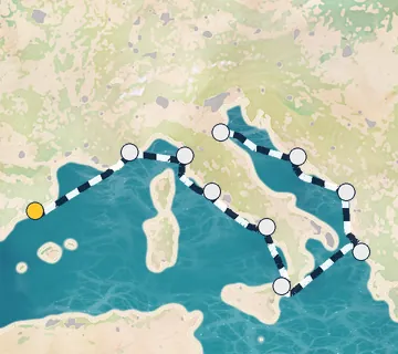 9 Night Barcelona to Ravenna cruise