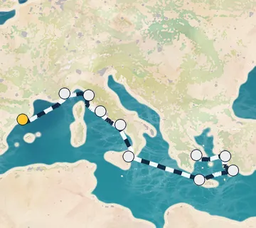 10 Night Barcelona to Athens cruise