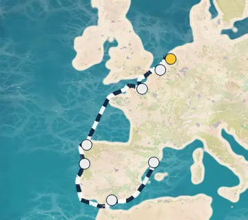 9 Night Amsterdam to Barcelona cruise