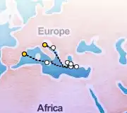 10 Night Barcelona to Ravenna cruise