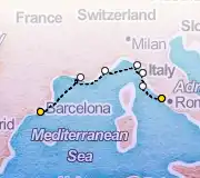 7 Night Rome to Barcelona cruise