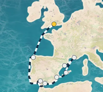 9 Night London to Barcelona cruise