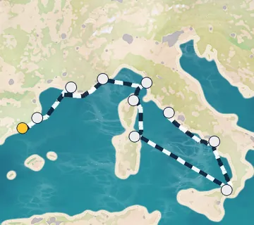 10 Night Barcelona to Rome cruise