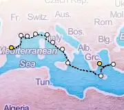 14 Night Tarragona to Athens cruise