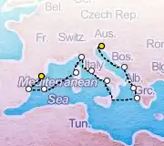 14 Night Trieste to Barcelona cruise