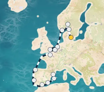17 Night Copenhagen to Barcelona cruise