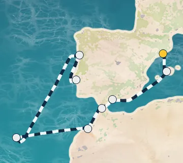 10 Night Barcelona to Lisbon cruise