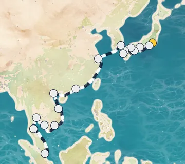 28 Night Tokyo to Singapore cruise