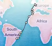 22 Night Sao Paolo to London cruise