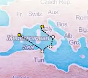 5 Night Barcelona to Florence cruise