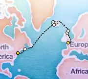 15 Night London to New York cruise