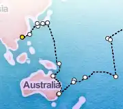 91 Night Rome to Hong Kong cruise