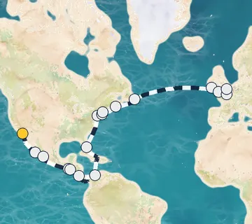 35 Night San Diego to Tilbury cruise