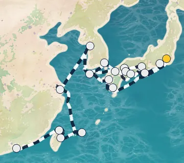 30 Night Tokyo to Hong Kong cruise