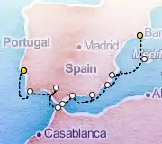 10 Night Barcelona to Lisbon cruise
