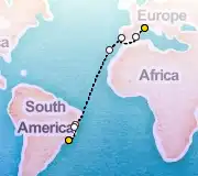 15 Night Marseille to Rio cruise
