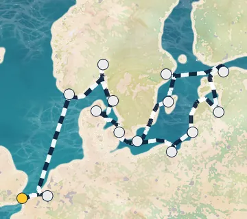 18 Night London to Copenhagen cruise